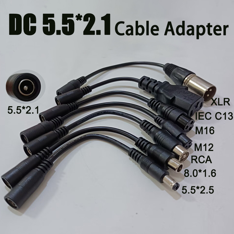 Electric Scooter Charger - สายอะแดปเตอร์คอนเนคเตอร์ DC 5.5X2.1 เป็น M12 M16