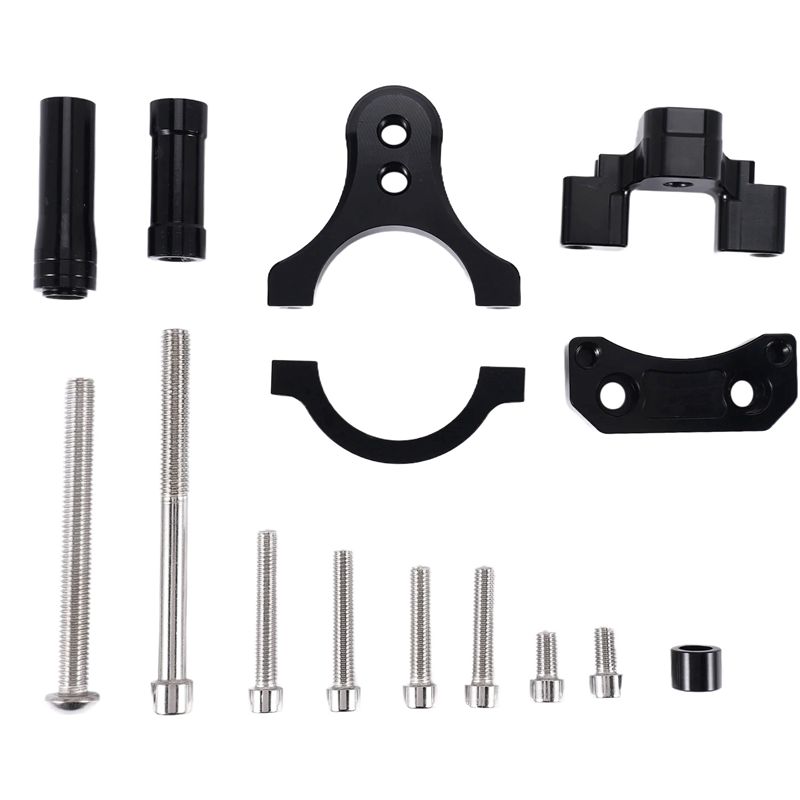 Steering Damper Stabilizer Kit Cnc - ขายดี-ชุดอุปกรณ์ยึดติดตั้งกันสะบัดแฮนด์มอเตอร์ไซค์ CNC สำหรับ Yzf R3 Mt-03
