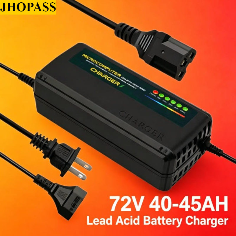 Electric Scooter Charger - เครื่องชาร์จแบตเตอรี่ HD Smart 72V 40AH-45AH LED