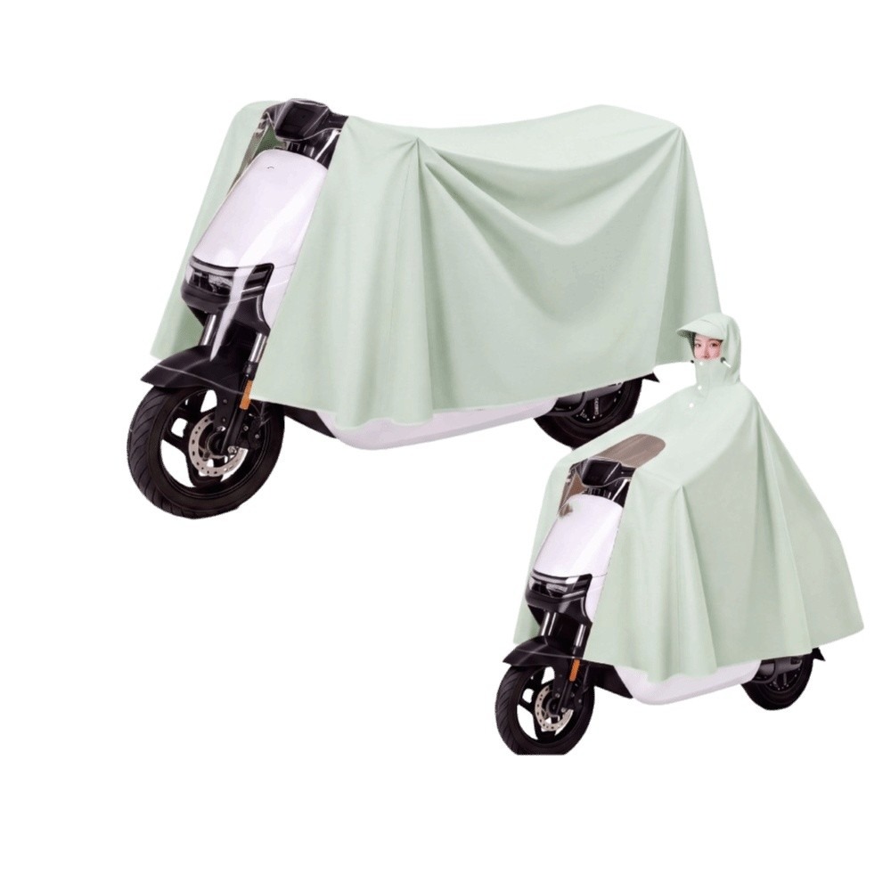 เสื้อกันฝนแบบหนาพิเศษ กันน้ำ ป - Electric Scooter Rain Cover บทวิจารณ์และราคา