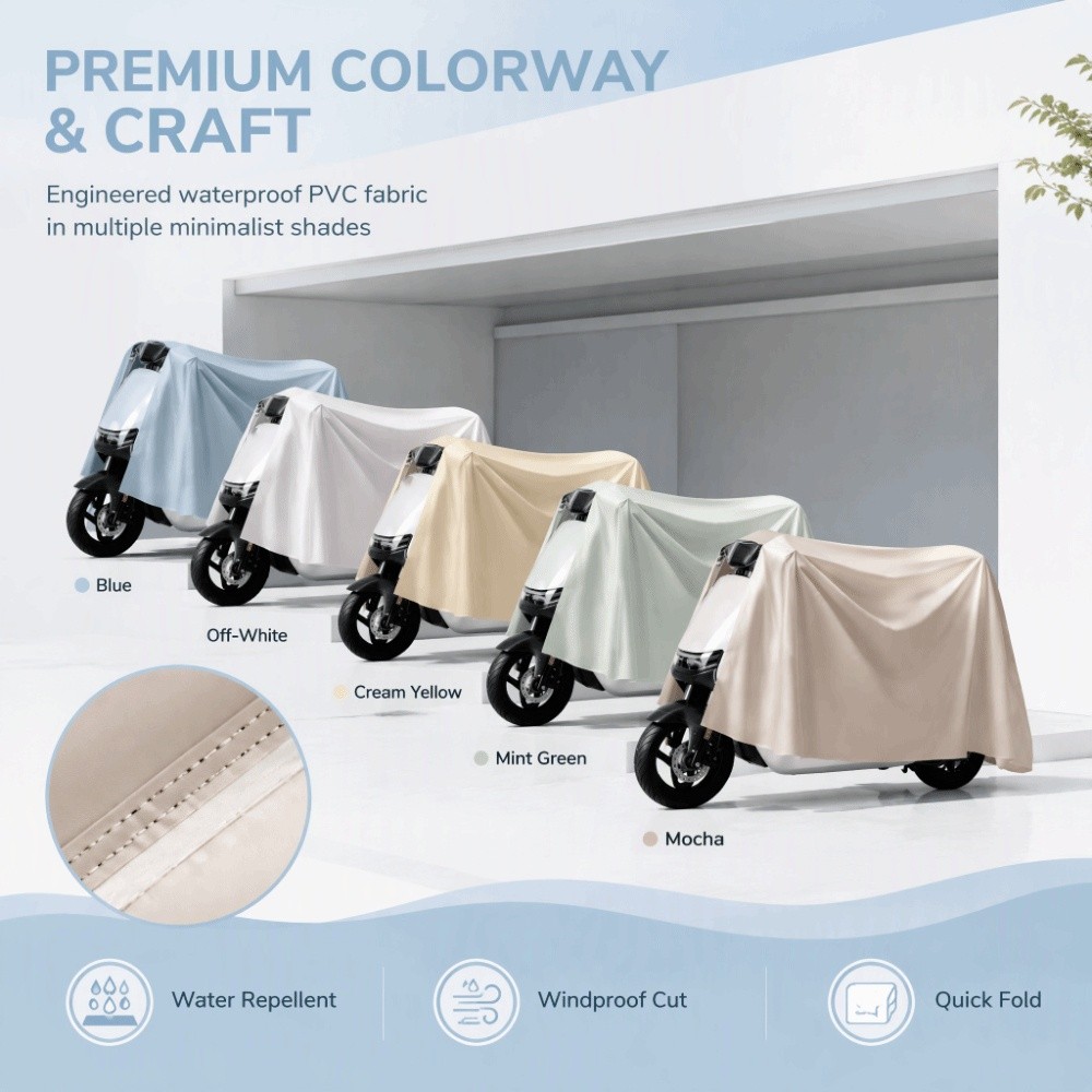 เสื้อกันฝนแบบหนาพิเศษ กันน้ำ ป - Electric Scooter Rain Cover บทวิจารณ์และราคา