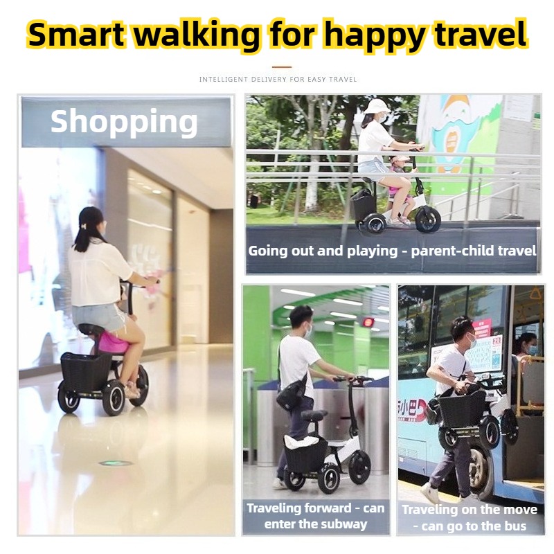 ผู้ใหญ่รถสามล้อไฟฟ้าแบบพกพาพับ - Folding Electric Scooter บทวิจารณ์และราคา