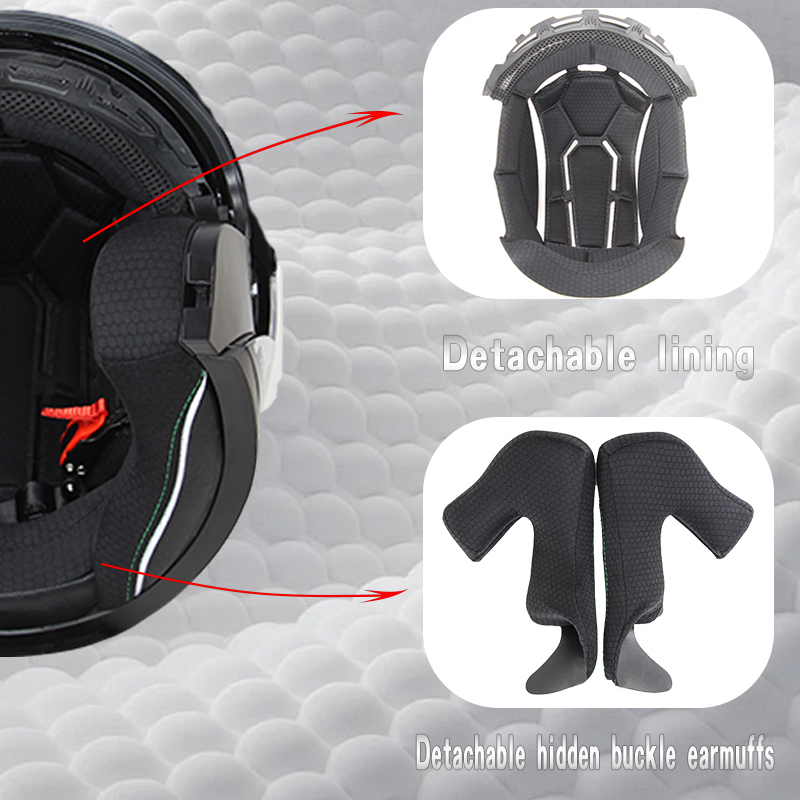 หมวกกันน็อคแบบเปิดหน้า 715 สำห - Scooter Helmet Set บทวิจารณ์และราคา